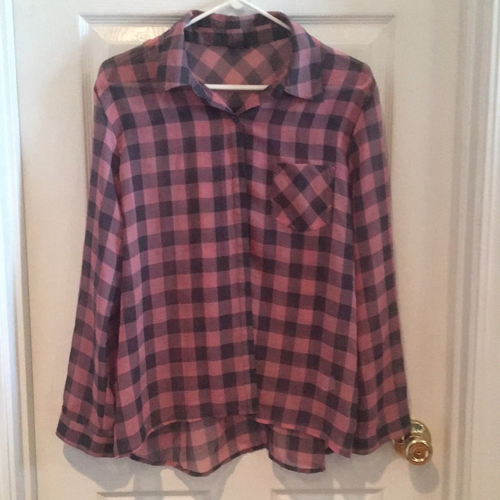 Faded glory semi sheer blouse